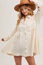 Leigh Button Shirt Tunic