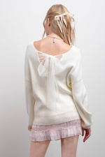 Scarlett Bow Knit Sweater