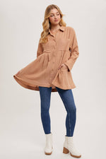 Leigh Button Shirt Tunic