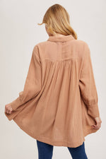 Leigh Button Shirt Tunic