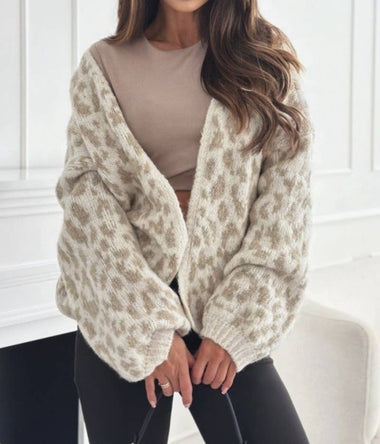 Jaycee Leopard Wool Vest