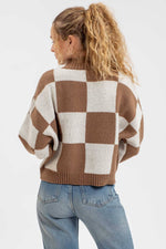 Bella Checkered Knit Sweater