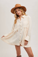 Leigh Button Shirt Tunic