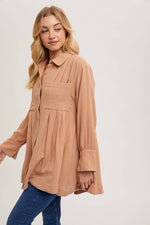 Leigh Button Shirt Tunic