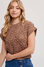 Elara Knit Short-Sleeved Sweater