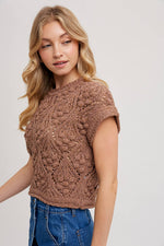 Elara Knit Short-Sleeved Sweater