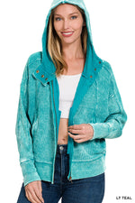 Wesleigh Waffle Zip Up