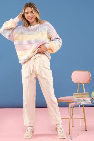 Daisy Corduroy Tie Pant