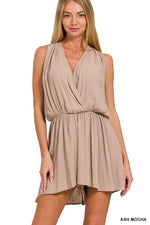 Ashley Woven Draped Romper