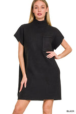 Unstoppable Ribbed Knit Sweater Dress