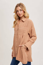 Leigh Button Shirt Tunic