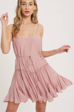 Meadow Swing Cami Dress (Rose colour)