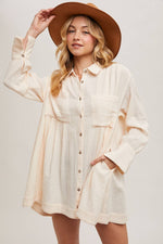 Leigh Button Shirt Tunic