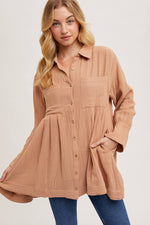 Leigh Button Shirt Tunic