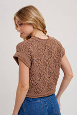 Elara Knit Short-Sleeved Sweater