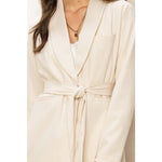 Ivy Shawl Collar Belted Blazer