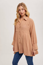 Leigh Button Shirt Tunic